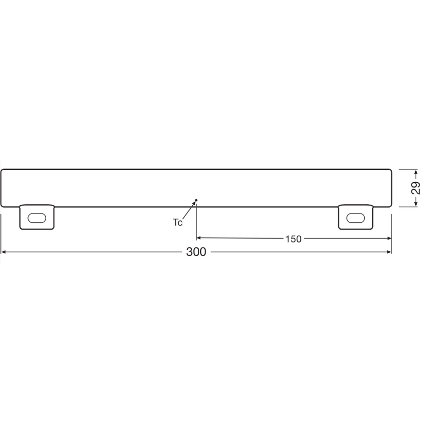 LED Himmennettävä fluoresoiva tuubi S14s/3W/230V 2700K 30 cm CRI 90 - Osram