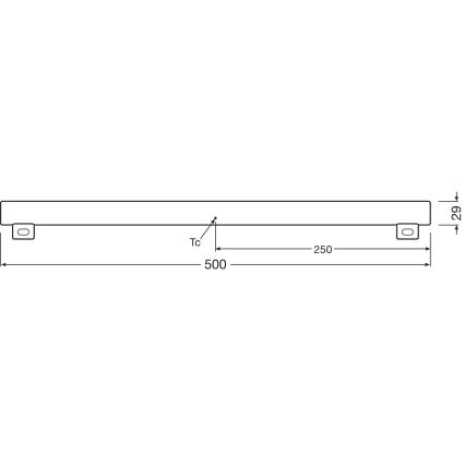 LED Himmennettävä fluoresoiva tuubi S14s/4,7W/230V 2700K 50 cm CRI 90 - Osram