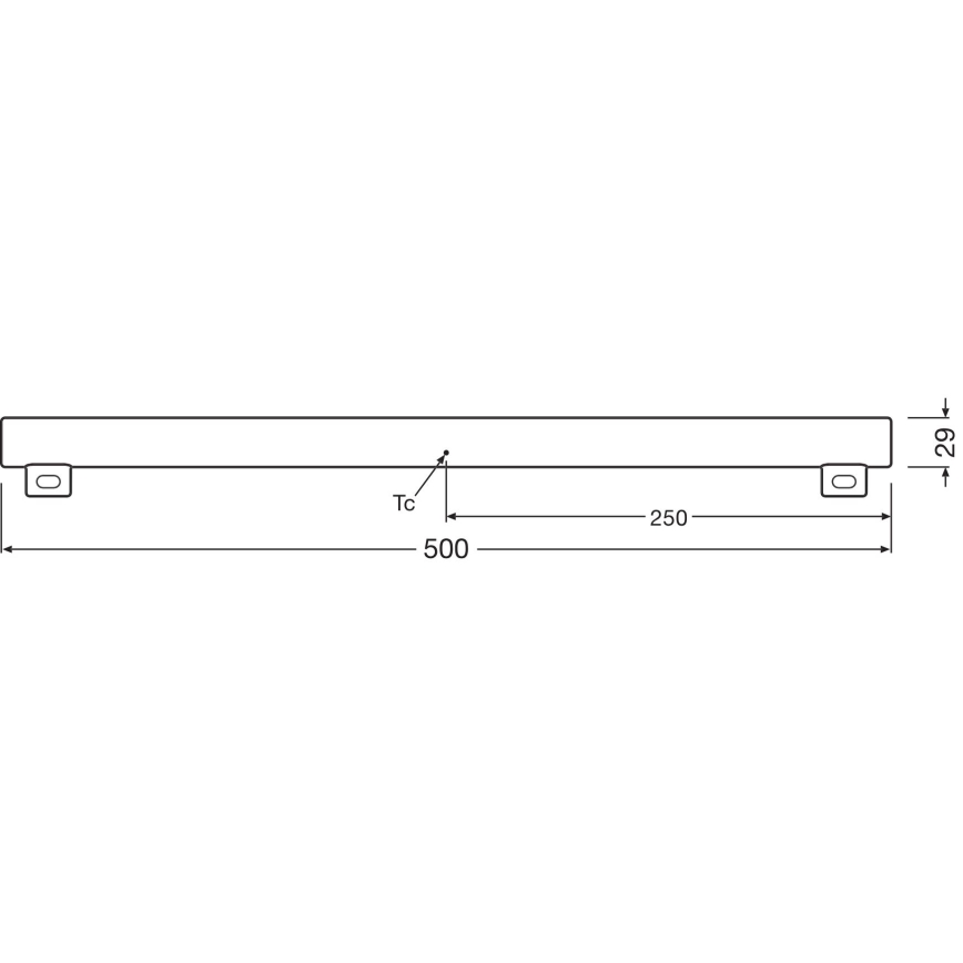 LED Himmennettävä fluoresoiva tuubi S14s/4,7W/230V 2700K 50 cm CRI 90 - Osram