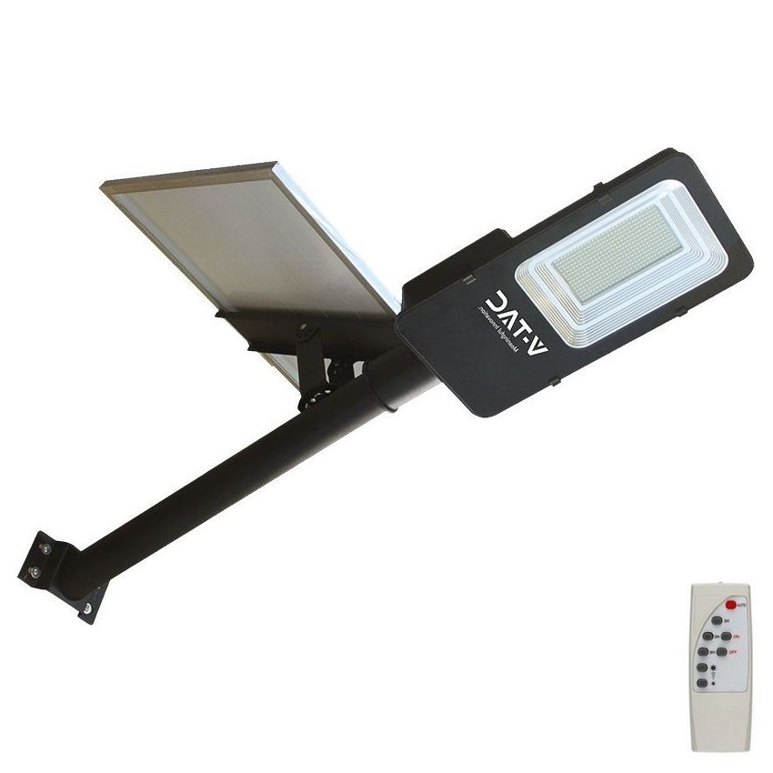 LED Himmennettävä hybridi aurinko katu lamppu LED/50W/230V 4000K IP65 50000 mAh + kauko-ohjaus