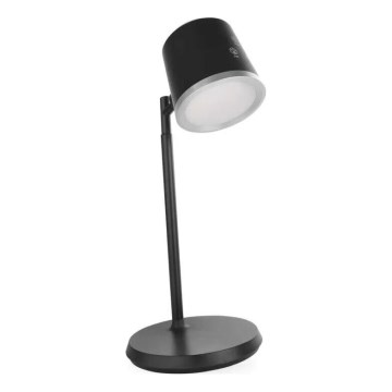 LED Himmennettävä ja ladattava pöytälamppu 4in1 LED/6W/3,7V 3000K/4000K/6500K 1500mAh musta