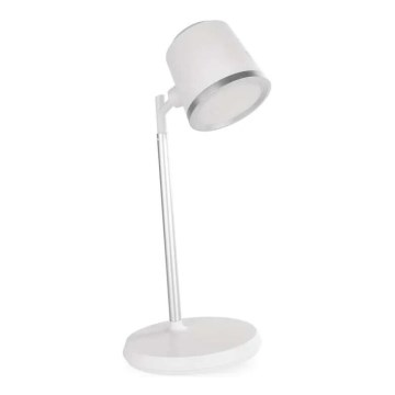LED Himmennettävä ja ladattava pöytälamppu 4in1 LED/6W/3,7V 3000K/4000K/6500K 1500mAh valkoinen