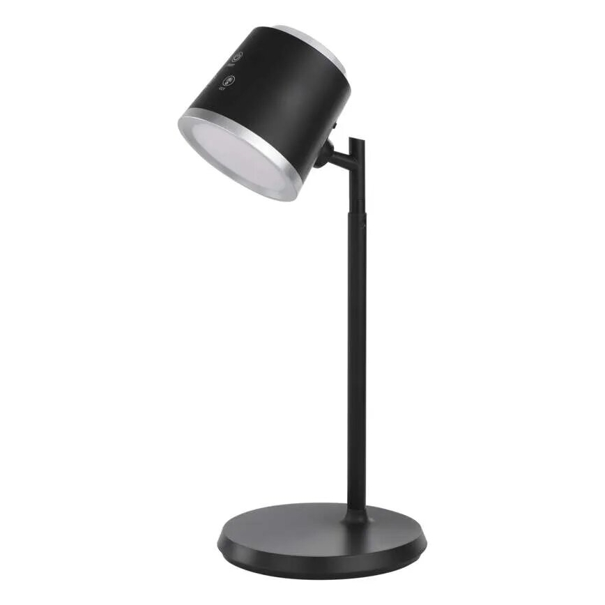 LED Himmennettävä ja ladattava pöytälamppu 4in1 LED/6W/3,7V 3000K/4000K/6500K 1500mAh musta