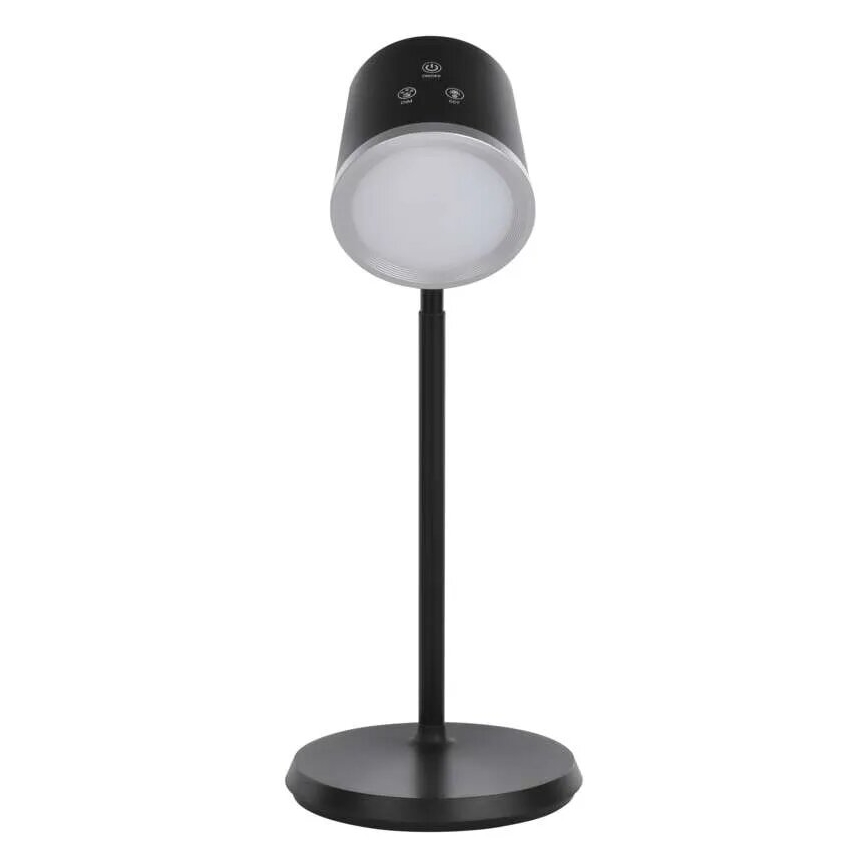 LED Himmennettävä ja ladattava pöytälamppu 4in1 LED/6W/3,7V 3000K/4000K/6500K 1500mAh musta