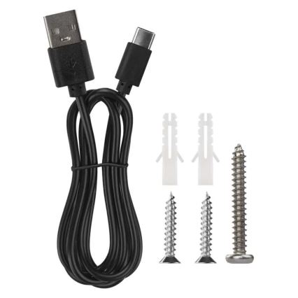 LED Himmennettävä ja ladattava pöytälamppu 4in1 LED/6W/3,7V 3000K/4000K/6500K 1500mAh musta