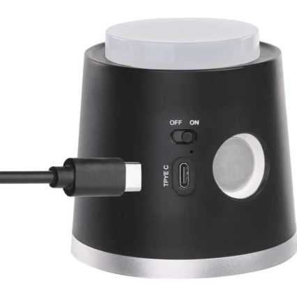 LED Himmennettävä ja ladattava pöytälamppu 4in1 LED/6W/3,7V 3000K/4000K/6500K 1500mAh musta