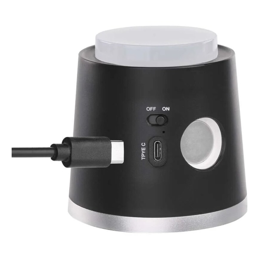 LED Himmennettävä ja ladattava pöytälamppu 4in1 LED/6W/3,7V 3000K/4000K/6500K 1500mAh musta