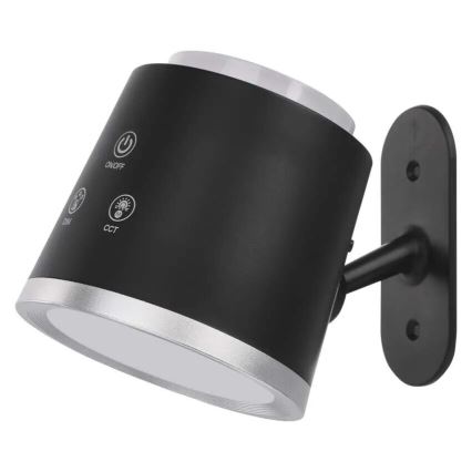 LED Himmennettävä ja ladattava pöytälamppu 4in1 LED/6W/3,7V 3000K/4000K/6500K 1500mAh musta