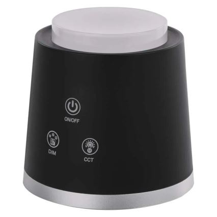 LED Himmennettävä ja ladattava pöytälamppu 4in1 LED/6W/3,7V 3000K/4000K/6500K 1500mAh musta