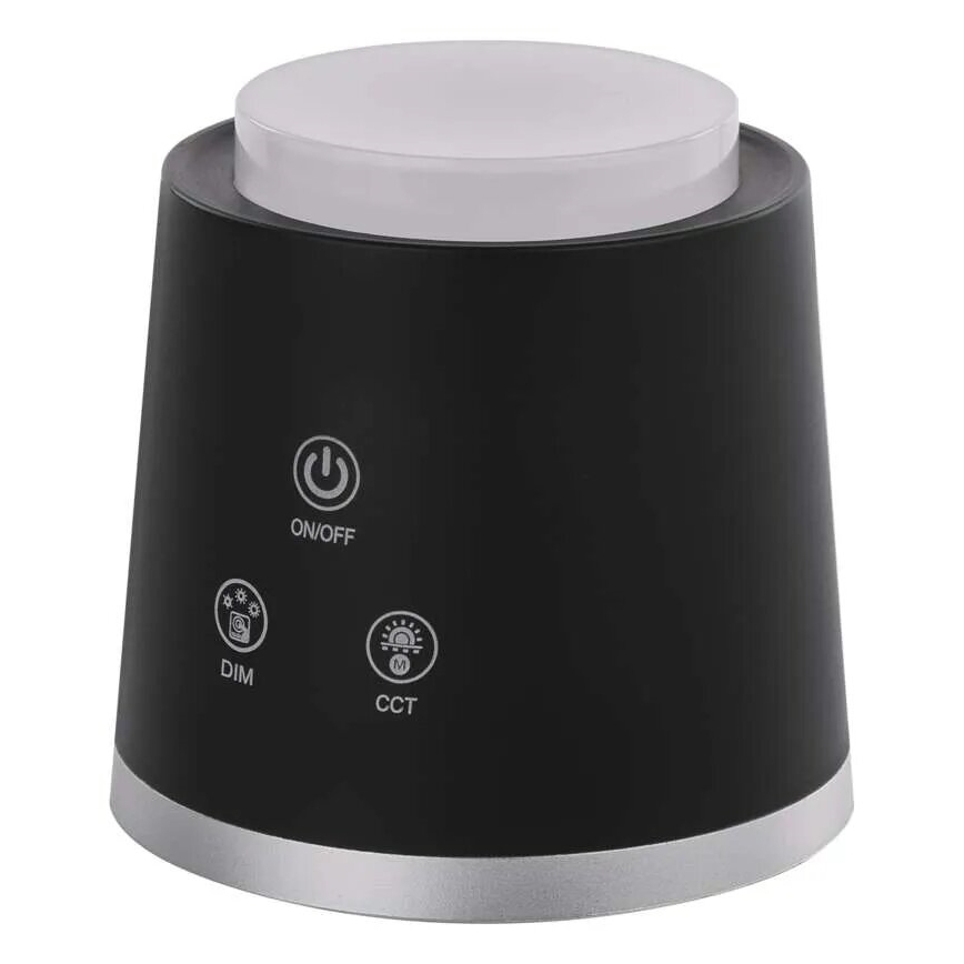 LED Himmennettävä ja ladattava pöytälamppu 4in1 LED/6W/3,7V 3000K/4000K/6500K 1500mAh musta