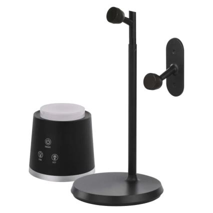 LED Himmennettävä ja ladattava pöytälamppu 4in1 LED/6W/3,7V 3000K/4000K/6500K 1500mAh musta