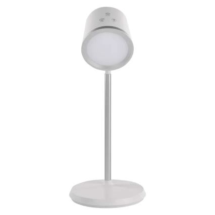 LED Himmennettävä ja ladattava pöytälamppu 4in1 LED/6W/3,7V 3000K/4000K/6500K 1500mAh valkoinen