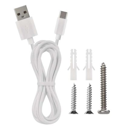 LED Himmennettävä ja ladattava pöytälamppu 4in1 LED/6W/3,7V 3000K/4000K/6500K 1500mAh valkoinen