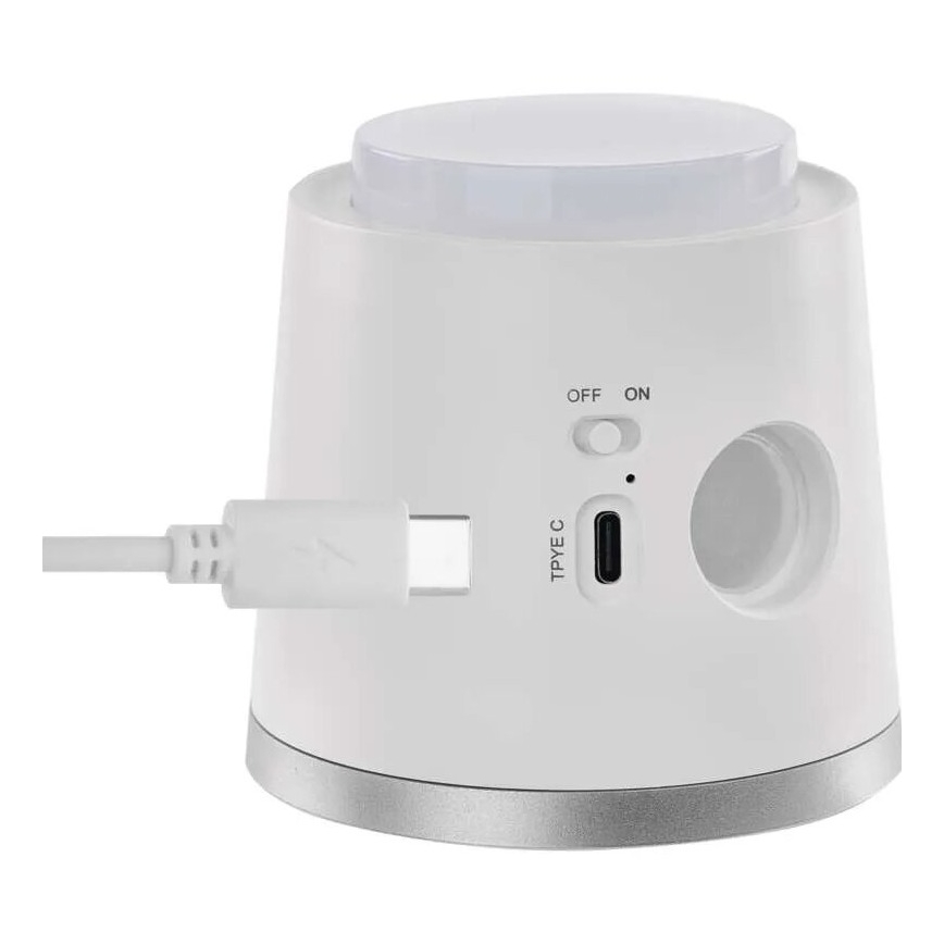 LED Himmennettävä ja ladattava pöytälamppu 4in1 LED/6W/3,7V 3000K/4000K/6500K 1500mAh valkoinen