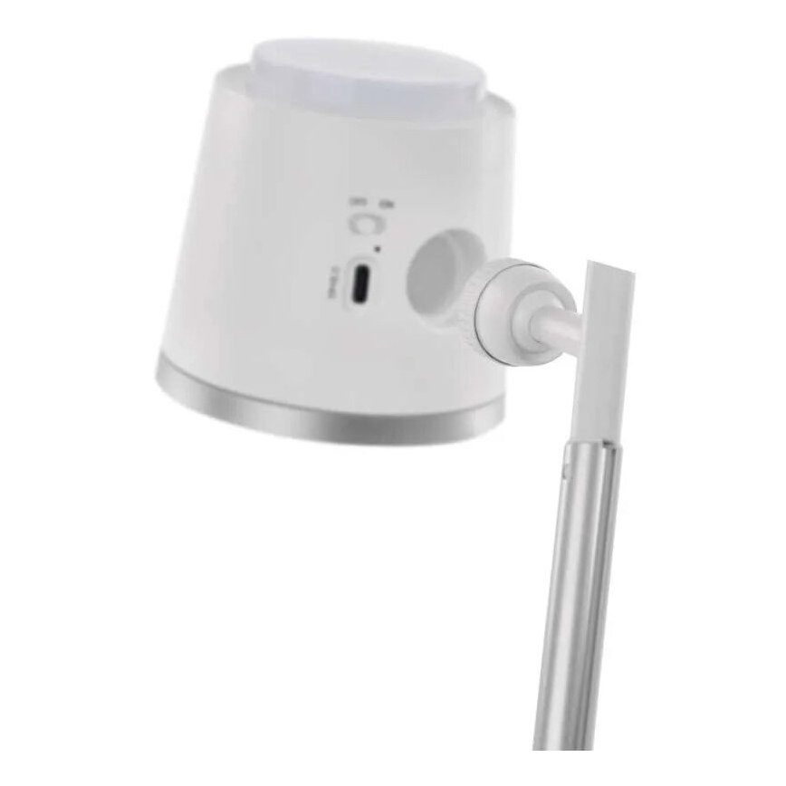 LED Himmennettävä ja ladattava pöytälamppu 4in1 LED/6W/3,7V 3000K/4000K/6500K 1500mAh valkoinen