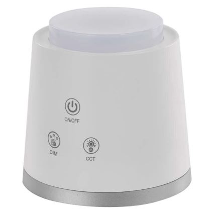 LED Himmennettävä ja ladattava pöytälamppu 4in1 LED/6W/3,7V 3000K/4000K/6500K 1500mAh valkoinen