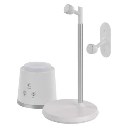 LED Himmennettävä ja ladattava pöytälamppu 4in1 LED/6W/3,7V 3000K/4000K/6500K 1500mAh valkoinen
