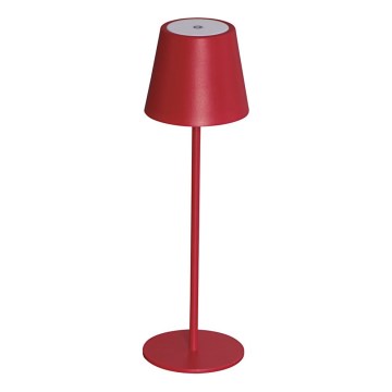 LED Himmennettävä ja ladattava pöytälamppu INITA LED/1,2W/1800 mAh IP54 punainen