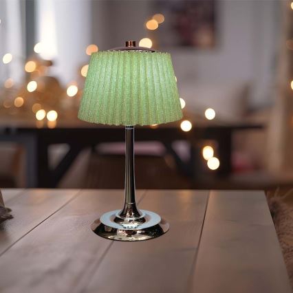 LED Himmennettävä ladattava kosketuspöytävalaisin LED/1,5W/5V 3000/4000/6000K 1800 mAh vihreä