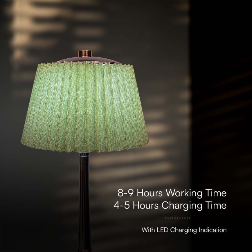LED Himmennettävä ladattava kosketuspöytävalaisin LED/1,5W/5V 3000/4000/6000K 1800 mAh vihreä
