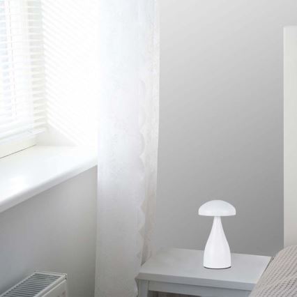 LED Himmennettävä ladattava kosketuspöytävalaisin LED/1W/5V 3000-6000K 1800 mAh valkoinen+