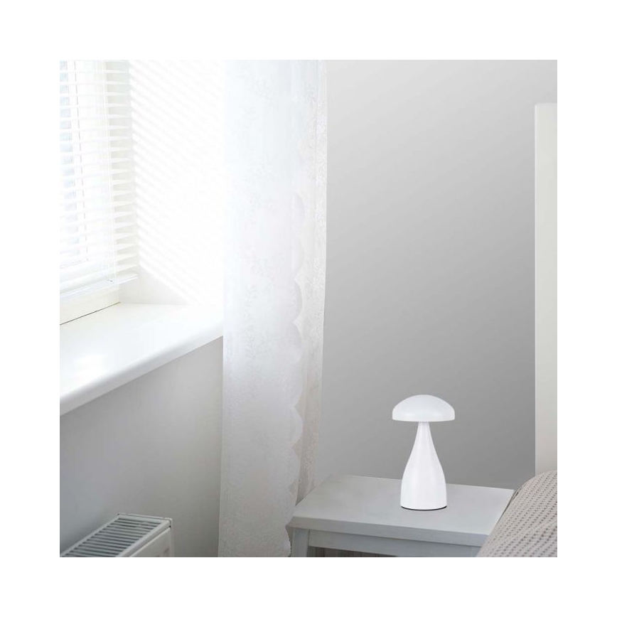 LED Himmennettävä ladattava kosketuspöytävalaisin LED/1W/5V 3000-6000K 1800 mAh valkoinen+