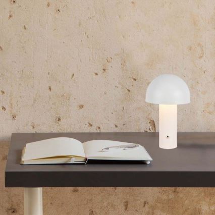 LED Himmennettävä ladattava kosketuspöytävalaisin LED/1W/5V 3000-6000K 1800 mAh valkoinen+