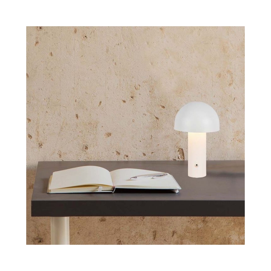LED Himmennettävä ladattava kosketuspöytävalaisin LED/1W/5V 3000-6000K 1800 mAh valkoinen+