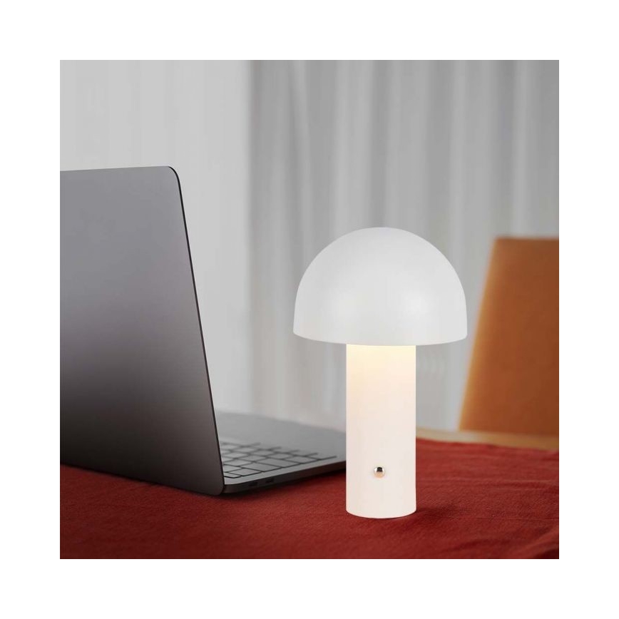 LED Himmennettävä ladattava kosketuspöytävalaisin LED/1W/5V 3000-6000K 1800 mAh valkoinen+
