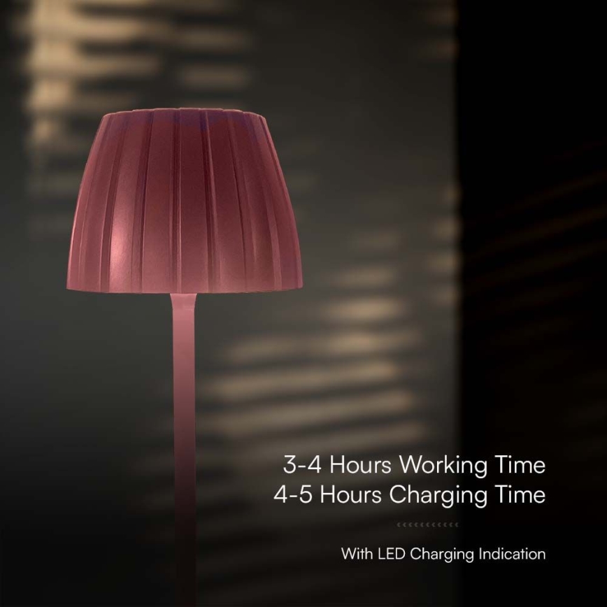 LED Himmennettävä ladattava kosketuspöytävalaisin LED/2,7W/5V 3000/4000/6000K 1800 mAh ruskea