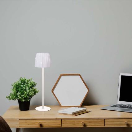 LED Himmennettävä ladattava kosketuspöytävalaisin LED/2,7W/5V 3000/4000/6000K 1800 mAh valkoinen