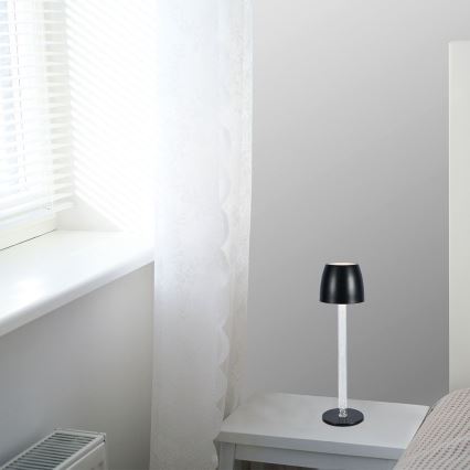 LED Himmennettävä ladattava kosketuspöytävalaisin LED/3W/5V 3000K 1800 mAh valkoinen