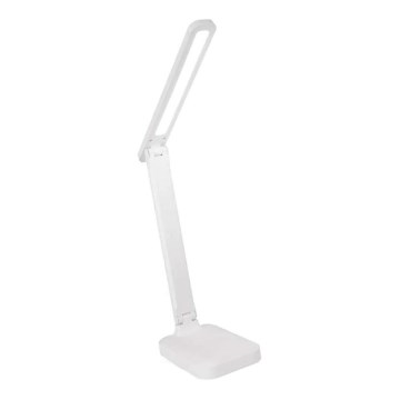 LED Himmennettävä ja ladattava pöytälamppu LED/5W/3,7V 3000K/4000K/6500K 800mAh valkoinen