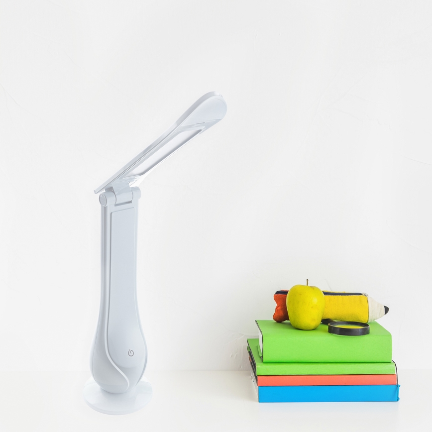 LED Himmennettävä ja ladattava pöytälamppu LILLY LED/4W/5V 1200 mAh valkoinen