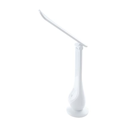 LED Himmennettävä ja ladattava pöytälamppu LILLY LED/4W/5V 1200 mAh valkoinen