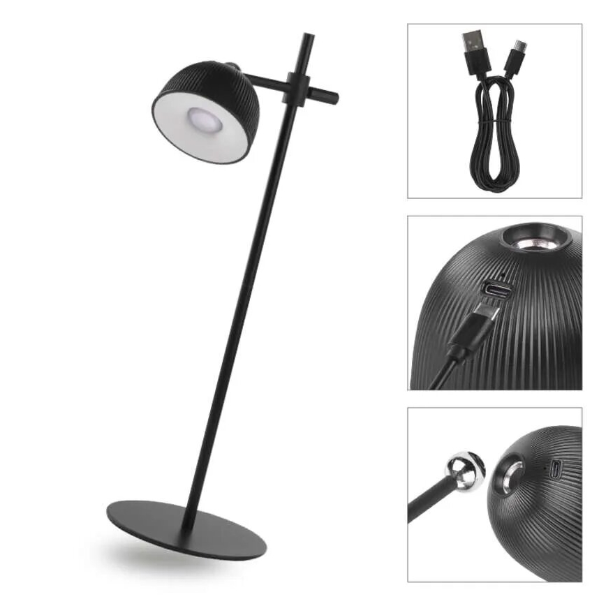 LED Himmennettävä ja ladattava pöytälamppu magneettinen 4in1 LED/4,2W/3,7V 4000K 1200mAh musta