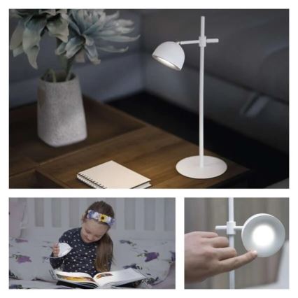 LED Himmennettävä ja ladattava pöytälamppu magneettinen 4in1 LED/4,2W/3,7V 4000K 1200mAh valkoinen