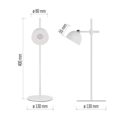 LED Himmennettävä ja ladattava pöytälamppu magneettinen 4in1 LED/4,2W/3,7V 4000K 1200mAh valkoinen