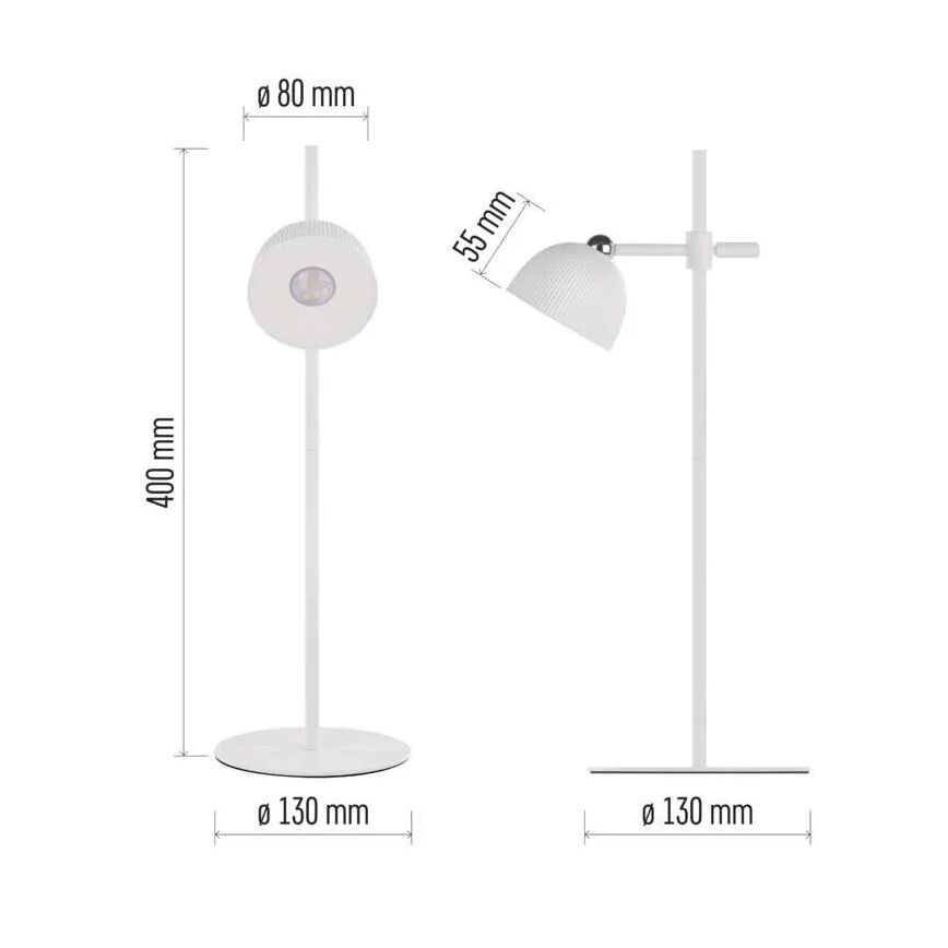 LED Himmennettävä ja ladattava pöytälamppu magneettinen 4in1 LED/4,2W/3,7V 4000K 1200mAh valkoinen