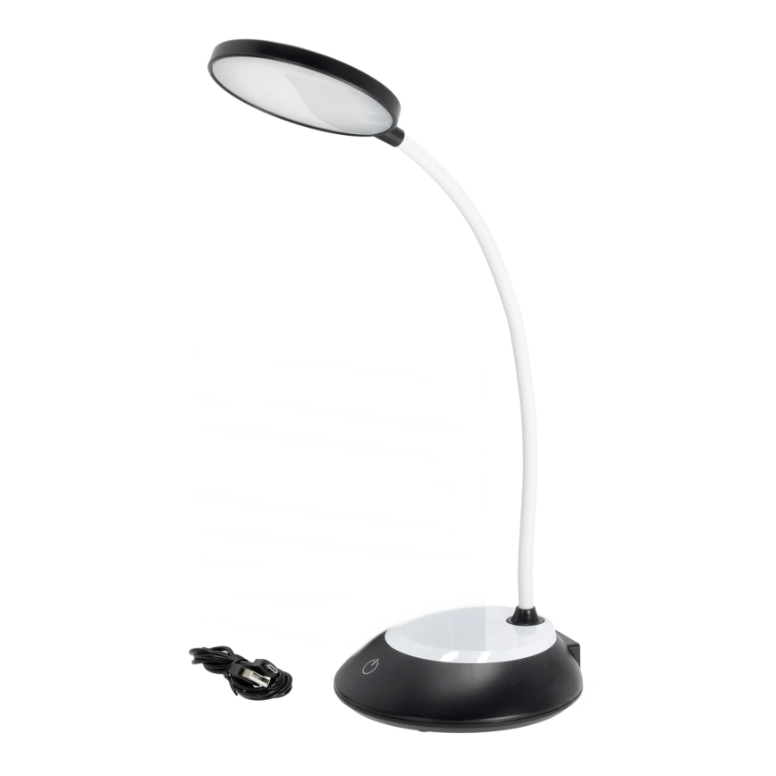LED Himmennettävä ja ladattava pöytälamppu VISUA LED/5W/5V 3000-5000K 1200 mAh musta