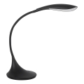 LED himmennettävä joustava pöytälamppu FRANCO LED/6,8W/230V musta