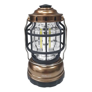 LED Himmennettävä kannettava retkilamppu 3xLED/3W/3xAA IPX4 kulta