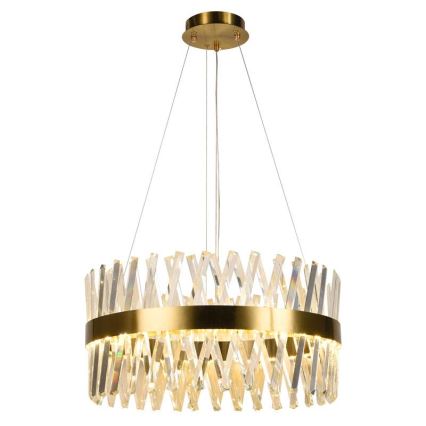 LED himmennettävä kristallikruunu johdolla LED/80W/230V 3000-6500K kulta + kaukosäädin