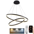 LED himmennettävä kattokruunu johdolla LED/100W/230V 3000-6500K halkaisija 80 cm + kaukosäädin