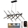 LED himmennettävä kattokruunu johdolla LED/100W/230V 3000-6500K + kaukosäädin