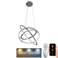 LED himmennettävä kattokruunu johdolla LED/105W/230V 3000-6500K halkaisija 60 cm + kaukosäädin