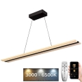 LED himmennettävä kattokruunu johdolla LED/40W/230V 3000-6500K musta + kaukosäädin