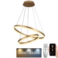 LED himmennettävä kattokruunu johdolla LED/70W/230V 3000-6500K halkaisija 60 cm + kaukosäädin