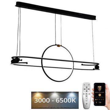LED himmennettävä kattokruunu johdolla LED/95W/230V 3000-6500K + kaukosäädin