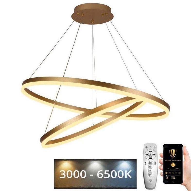 LED Himmennettävä kattokruunu johdossa LED/100W/230V 3000-6500K + kaukosäädin